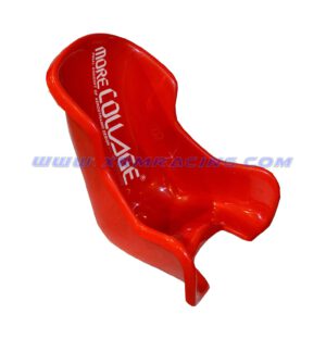 MoreCollage Type C Fiberglass Kart Seat Red