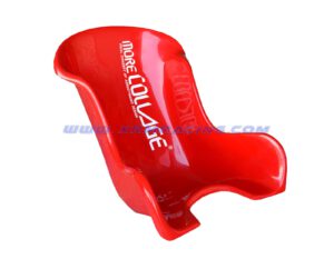MoreCollage Type D Fiberglass Kart Seat Red
