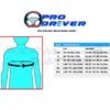 Pro Dr1ver Rib Protrctor Sizing Chart